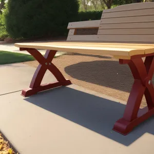 Wooden Patio Chair with Table: Outdoor Relaxation Haven