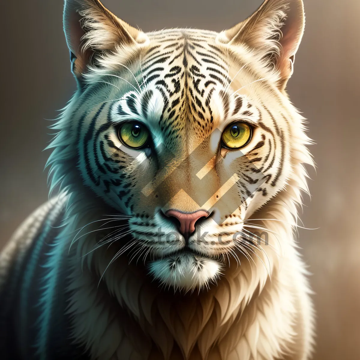 Picture of Majestic Predator: Striped Tiger in Wildlife