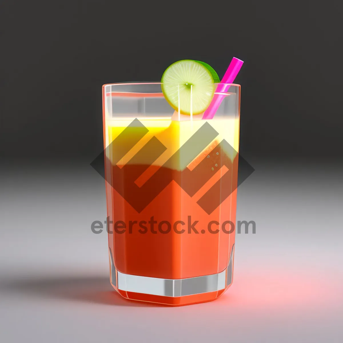 Picture of Refreshing Citrus Cocktail in a Chilled Glass