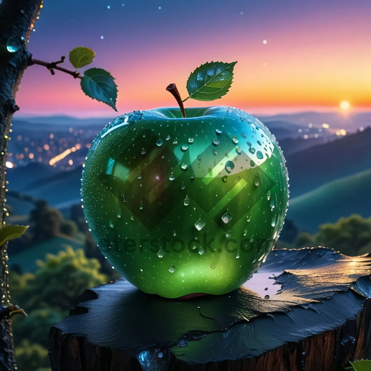 Picture of Fruit Planet Decoration Celebration Holiday Tree