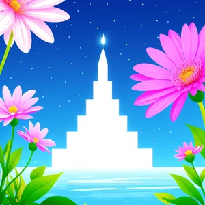 Lotus Blooms: Artful Floral Graphic Design