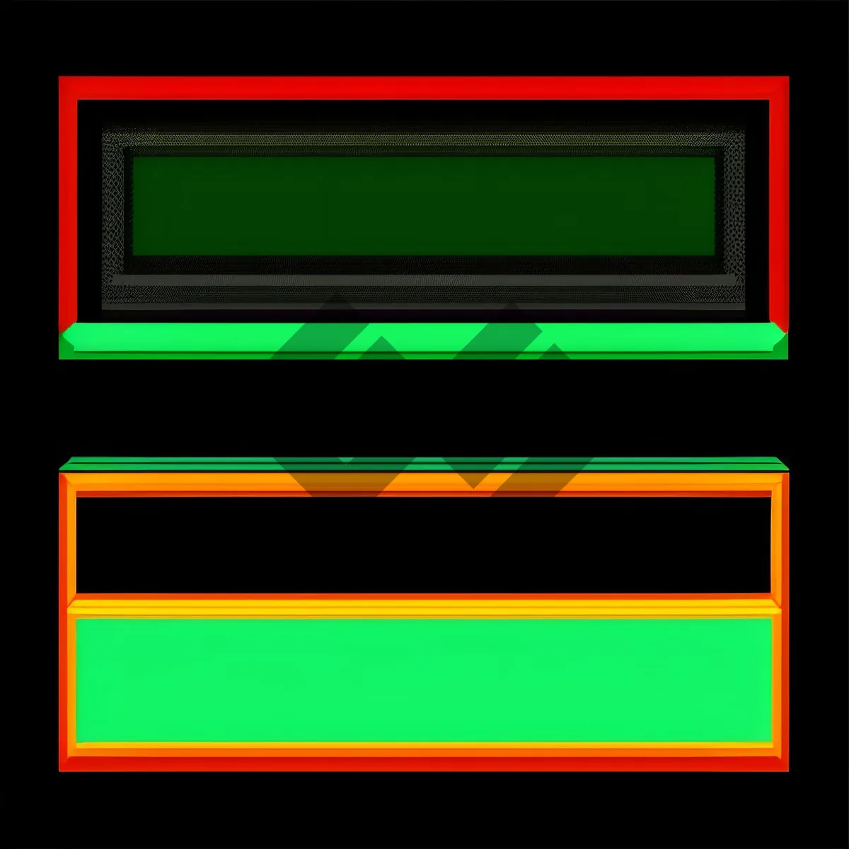 Picture of Modern Black Square Web Design Buttons