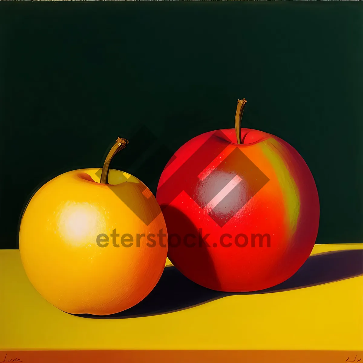 Picture of Fresh and Juicy Fruit Salad with Ripe Apples and Tomatoes