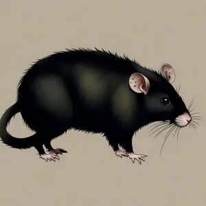 Furry Friend with Whiskers – Rodent Rat Portrait