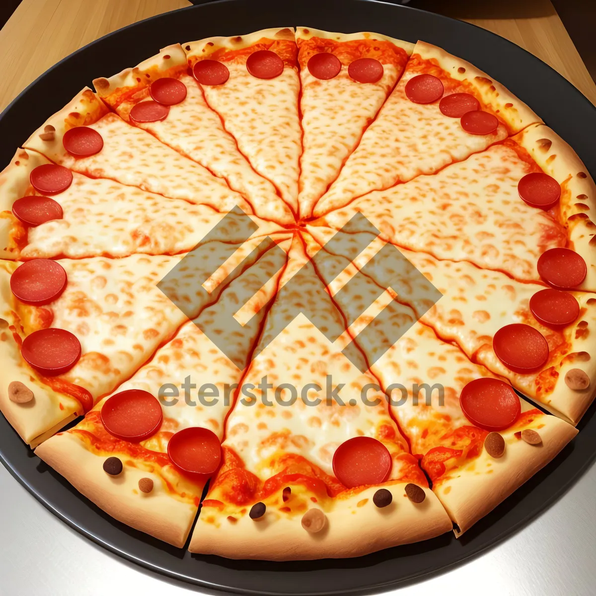 Picture of Delicious Pizza: Cheesy, Meaty, and Flavorful