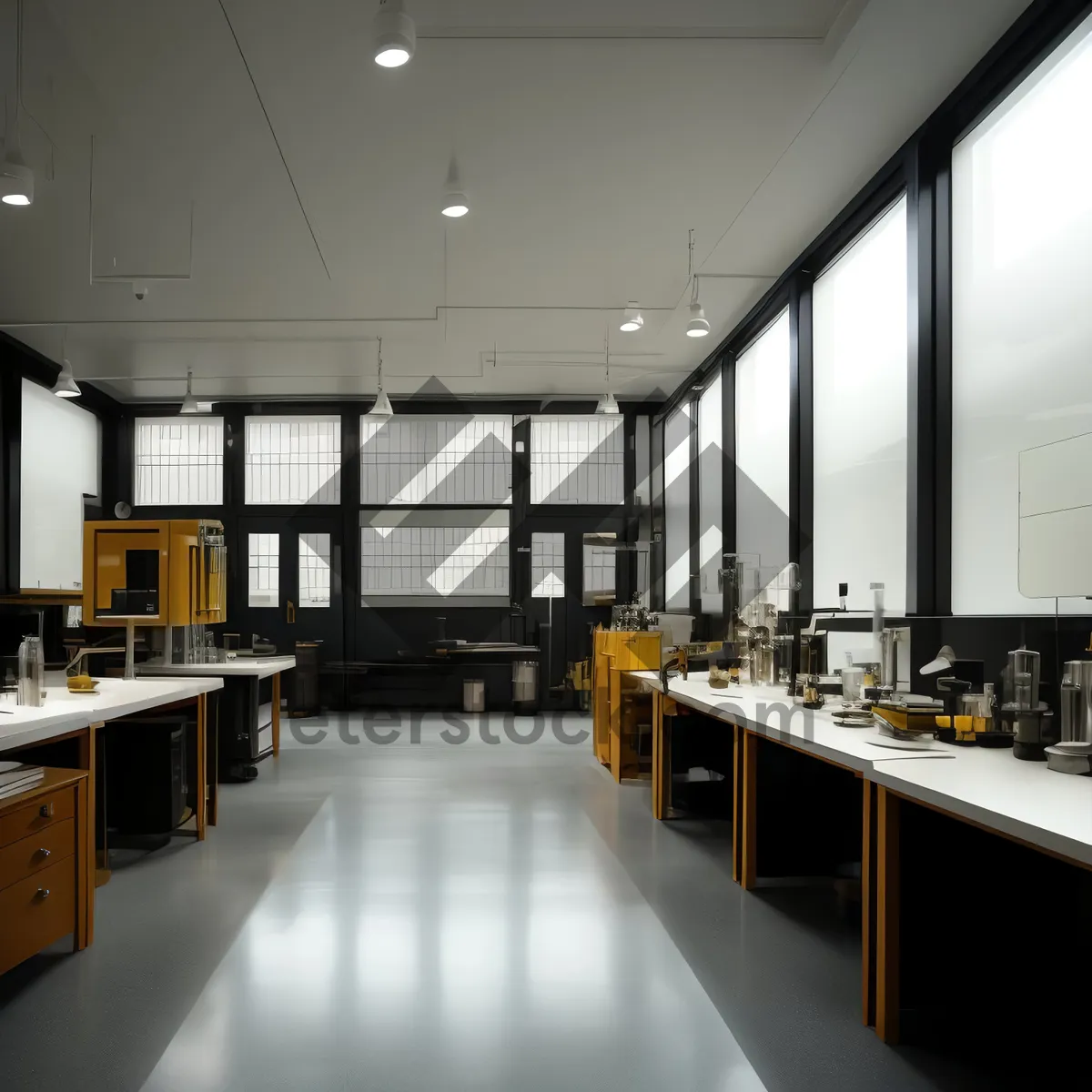 Picture of Modern interior design of a restaurant building.