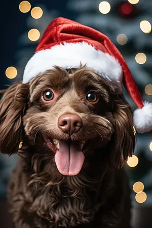 Black Cocker Spaniel Puppy, Cute Domestic Pet