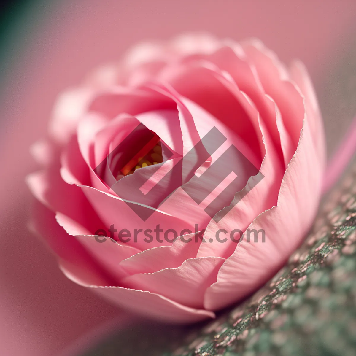 Picture of Beautiful Pink Rose Blooming in Garden