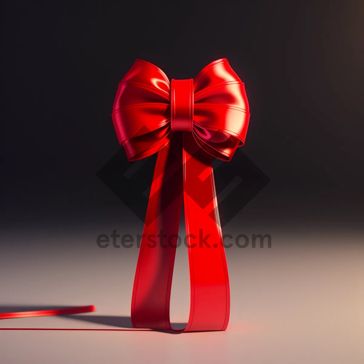 Picture of Silk ribbon gift bow icon - Valentine's Day celebration