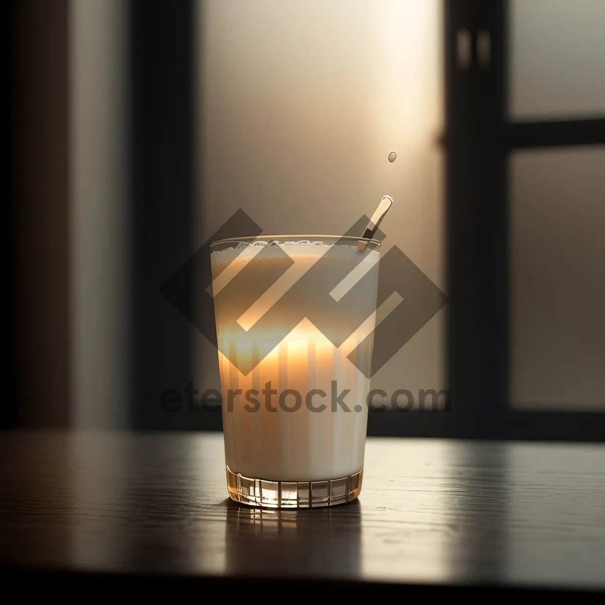 Picture of Golden Frothy Beer in Refreshing Glass