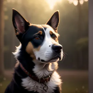 Adorable Border Collie Puppy with Brown Fur