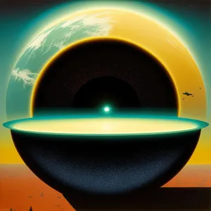 Digital Art - Light-Filled Mixing Bowl Cup