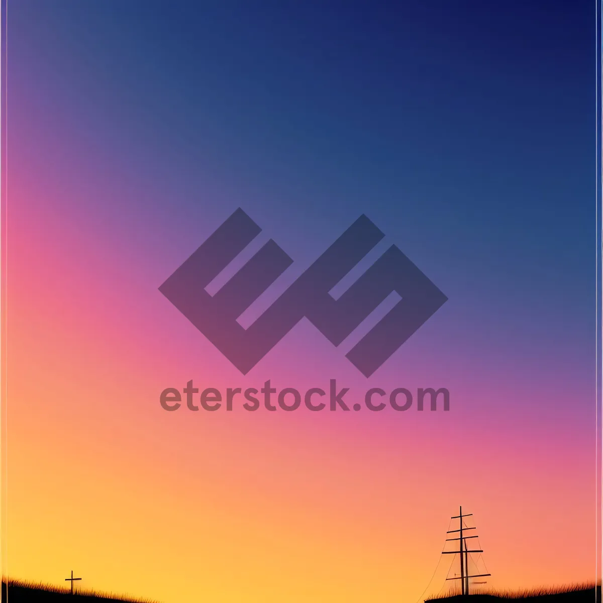 Picture of Vibrant Summer Skies Illuminated by Sunset
