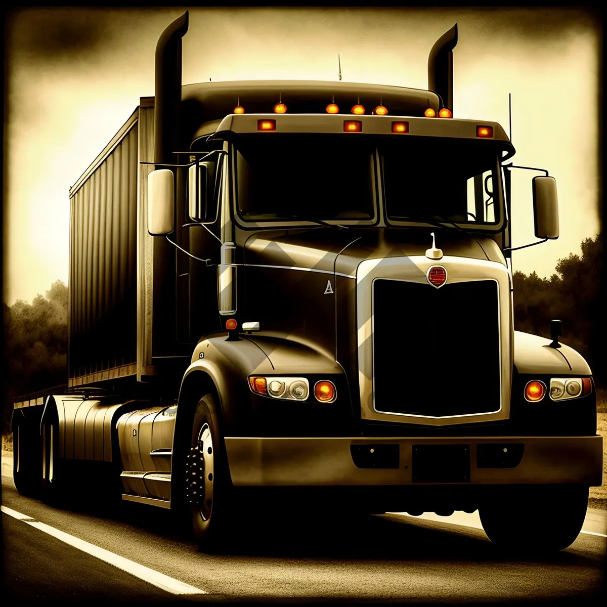 Picture of Highway Hauler: The Reliable Trailer Truck for Efficient Cargo Transportation
