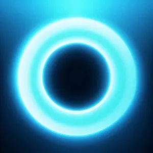 Glowing black glass web button icon.