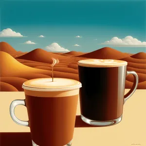 Morning Brew: Aromatic Coffee Mug with Saucer