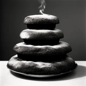 Tranquil stone stack for relaxation and balance therapy