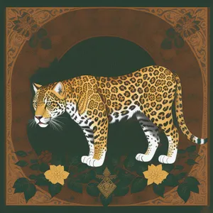 Jaguar Leopard: Majestic Wild Cat in Grass