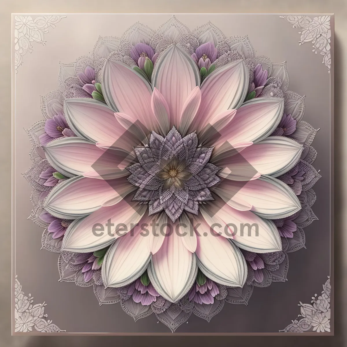 Picture of Pink Lotus Blossom - Delicate Petals in Full Bloom