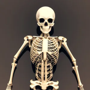 Spooky 3D Skeleton Bust Sculpture - Frighteningly Artistic!