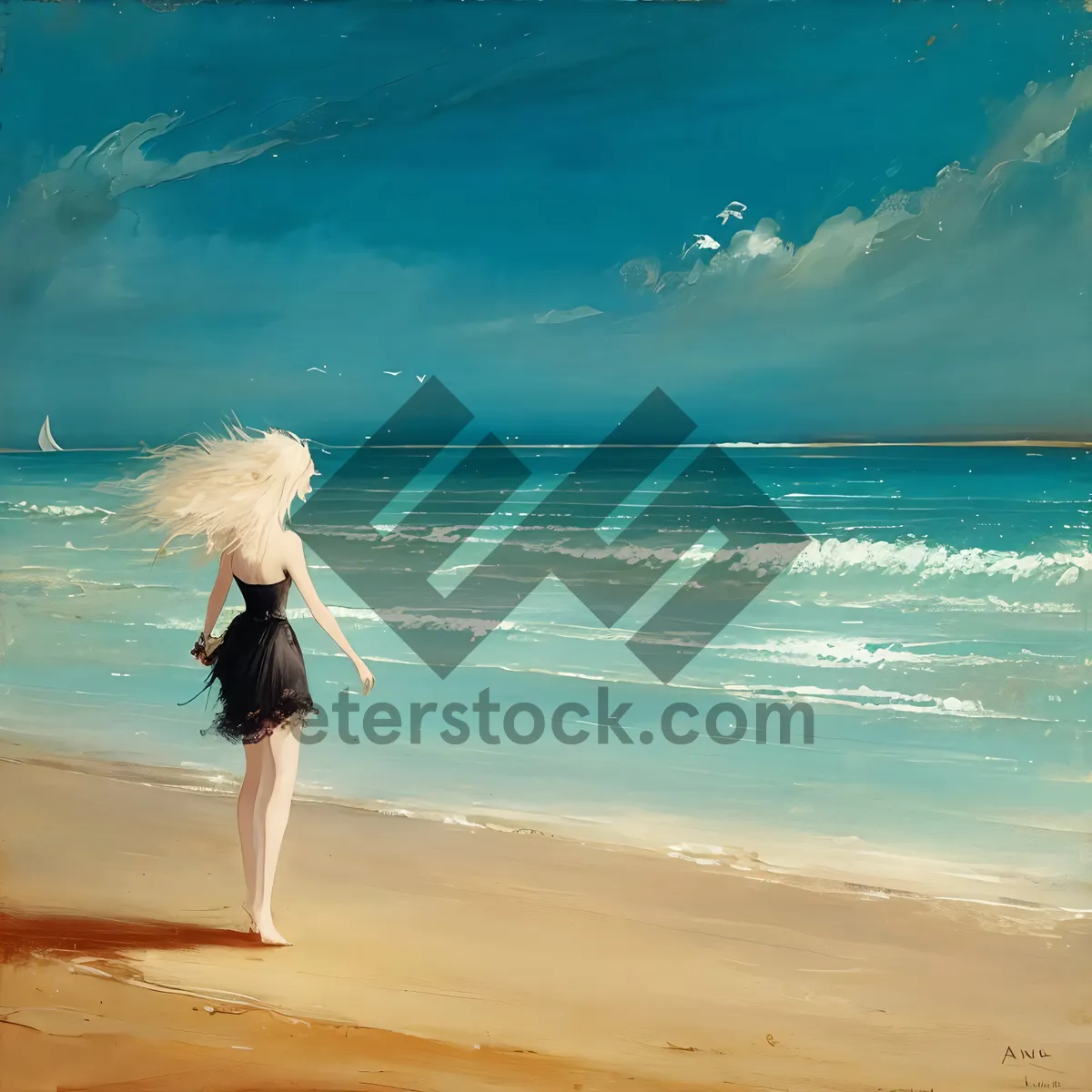 Picture of Sizzling Summer Fun on a Tropical Beach