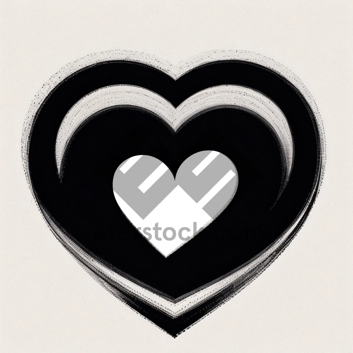 Picture of Elegant Damask Heart Heraldry Graphic Design