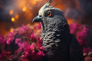 Close-up of a majestic eagle's eye.