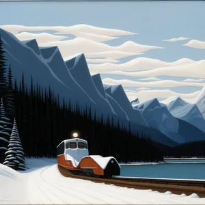 Snowy Alps Mountain Landscape Skiing Vacation Spot