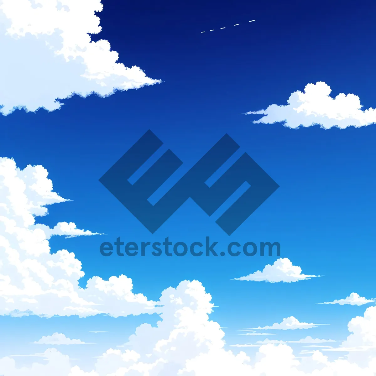 Picture of Cloudy Skies Above Summer Landscape