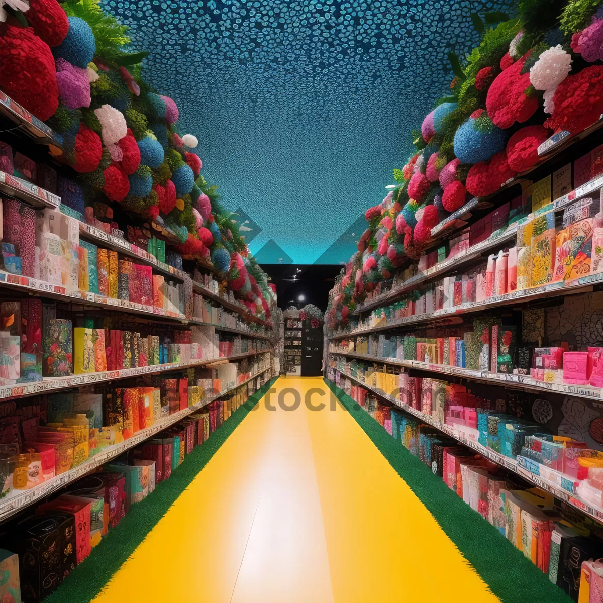 Picture of Confectionery Shelf in Supermarket