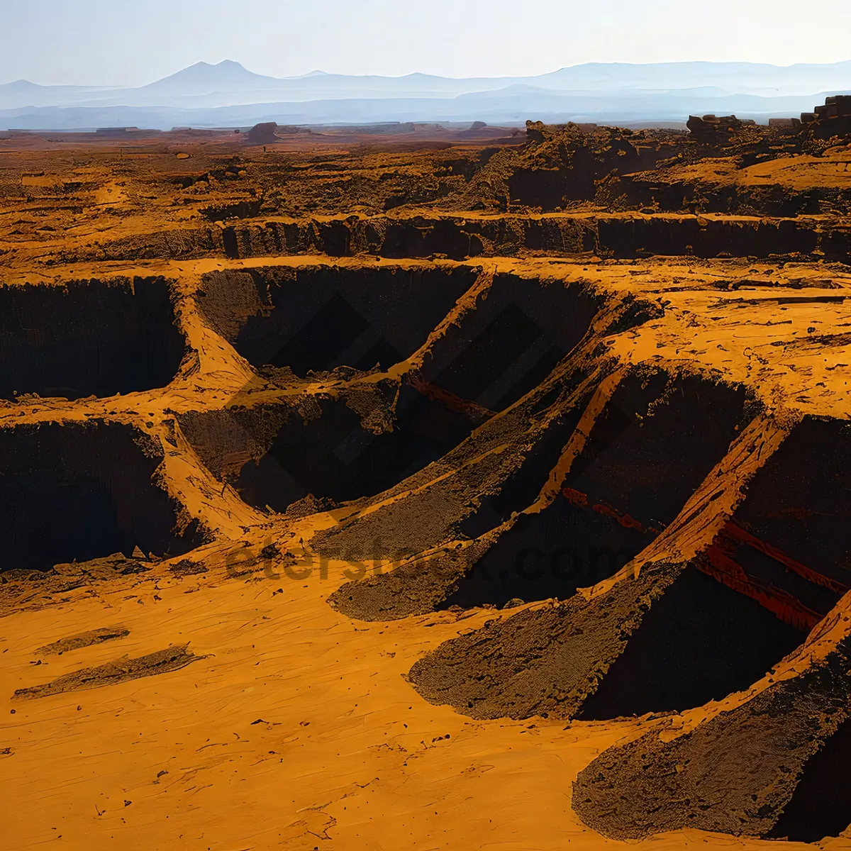 Picture of Majestic Canyon in Arid Desert Landscape