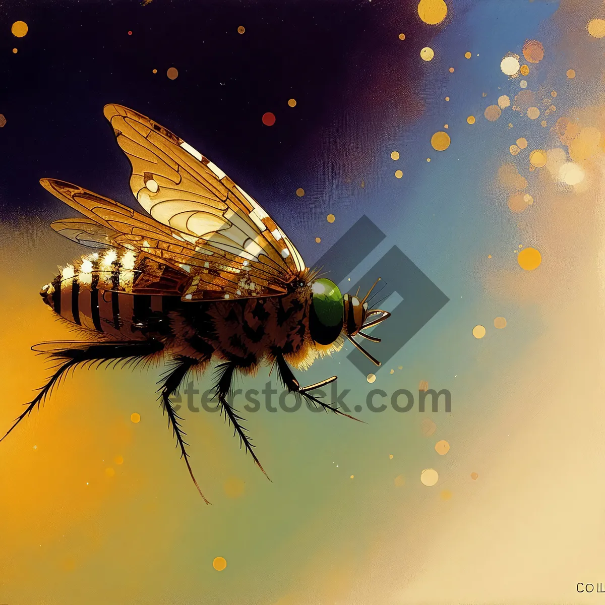 Picture of Vibrant Fly at Holiday Festivities