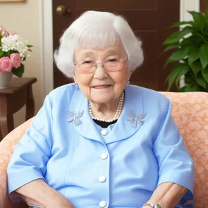 Happy Elderly Couple Smiling in Portrait