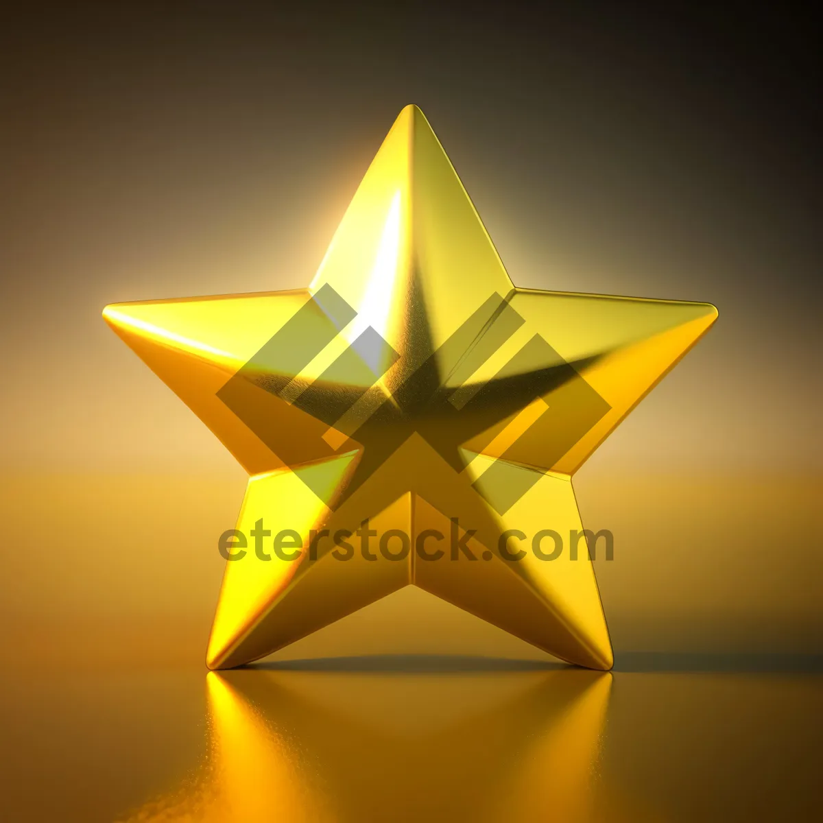 Picture of Shining pyramid icon with five-spot star.