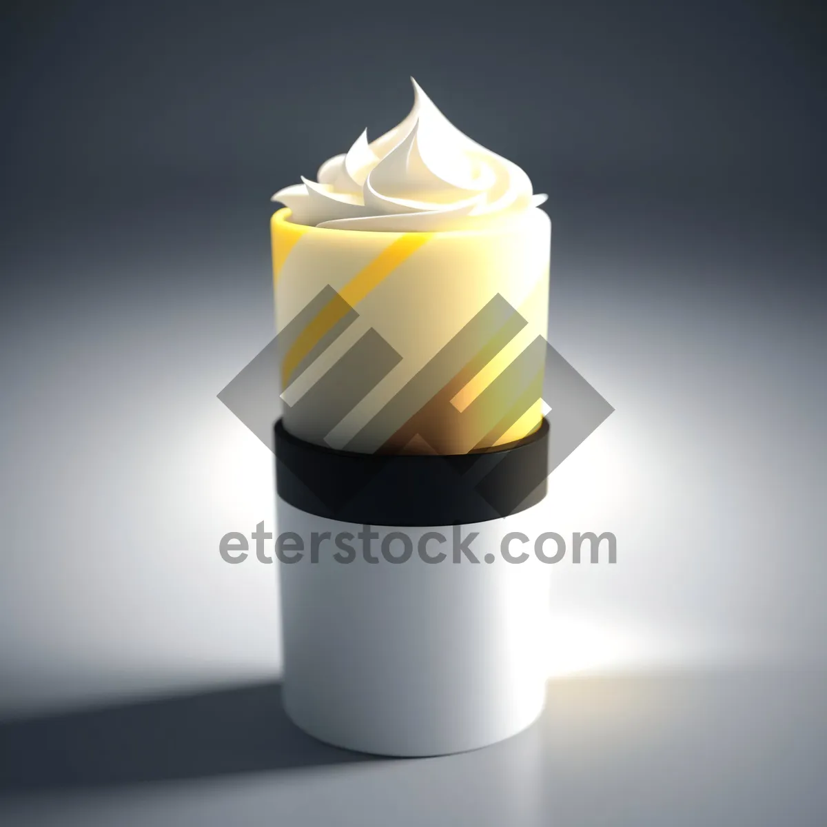 Picture of Glossy Glass Butter Icon – Solid 3D Graphic