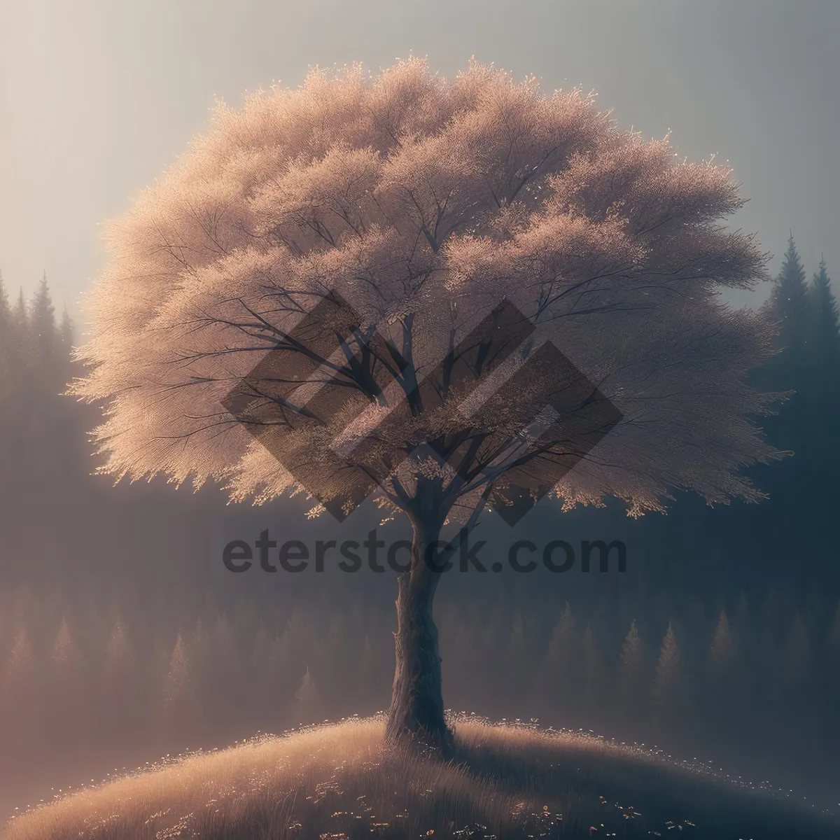 Picture of Serene Winter Landscape: Snow-Covered Horizon Under Clear Sky