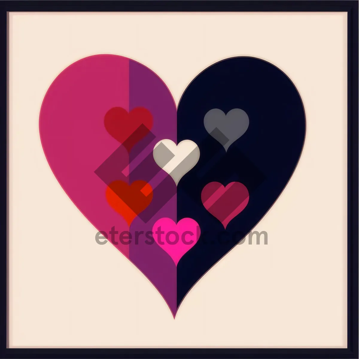 Picture of Heart Love Icon - Graphic Design Symbolizing Romance