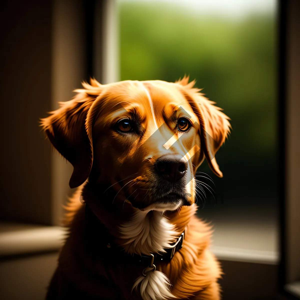 Picture of Adorable Golden Retriever Puppy - Perfect Companion Pet