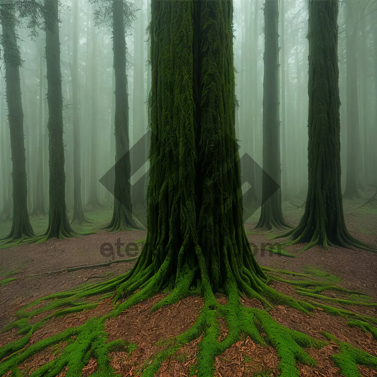 Picture of Scenic Woods with Lush Green Foliage