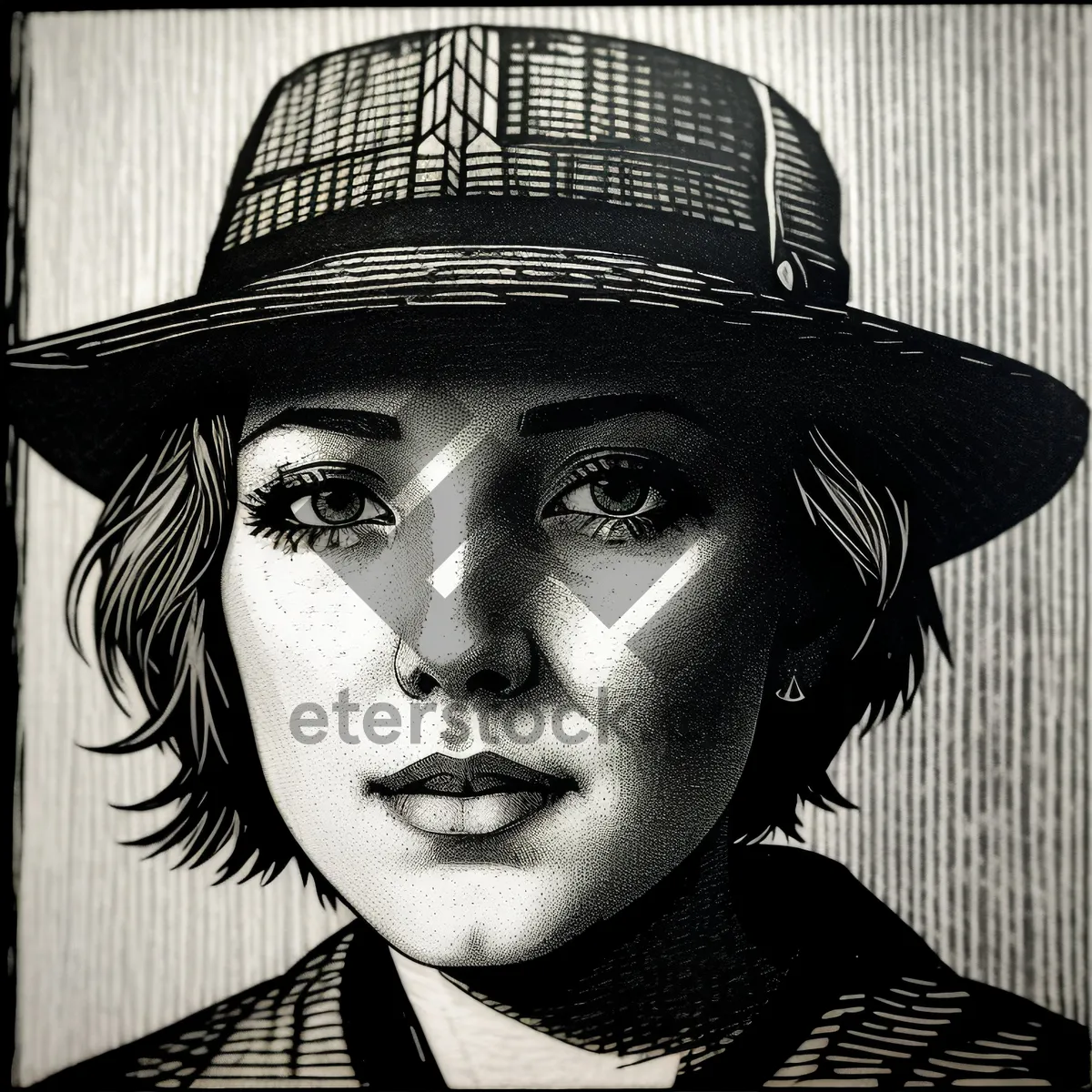 Picture of Stylish Cowboy Hat Portrait