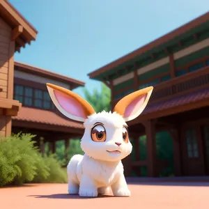 Cute Bunny Toy – Fun Cartoon Rabbit for Children