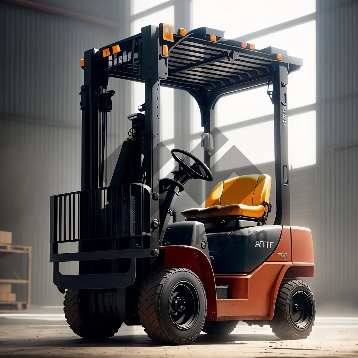Picture of Heavy-duty Forklift in Industrial Transportation