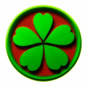 Eco-friendly Clover Icon Set