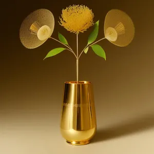 Sparkling Champagne in Elegant Glass Vase