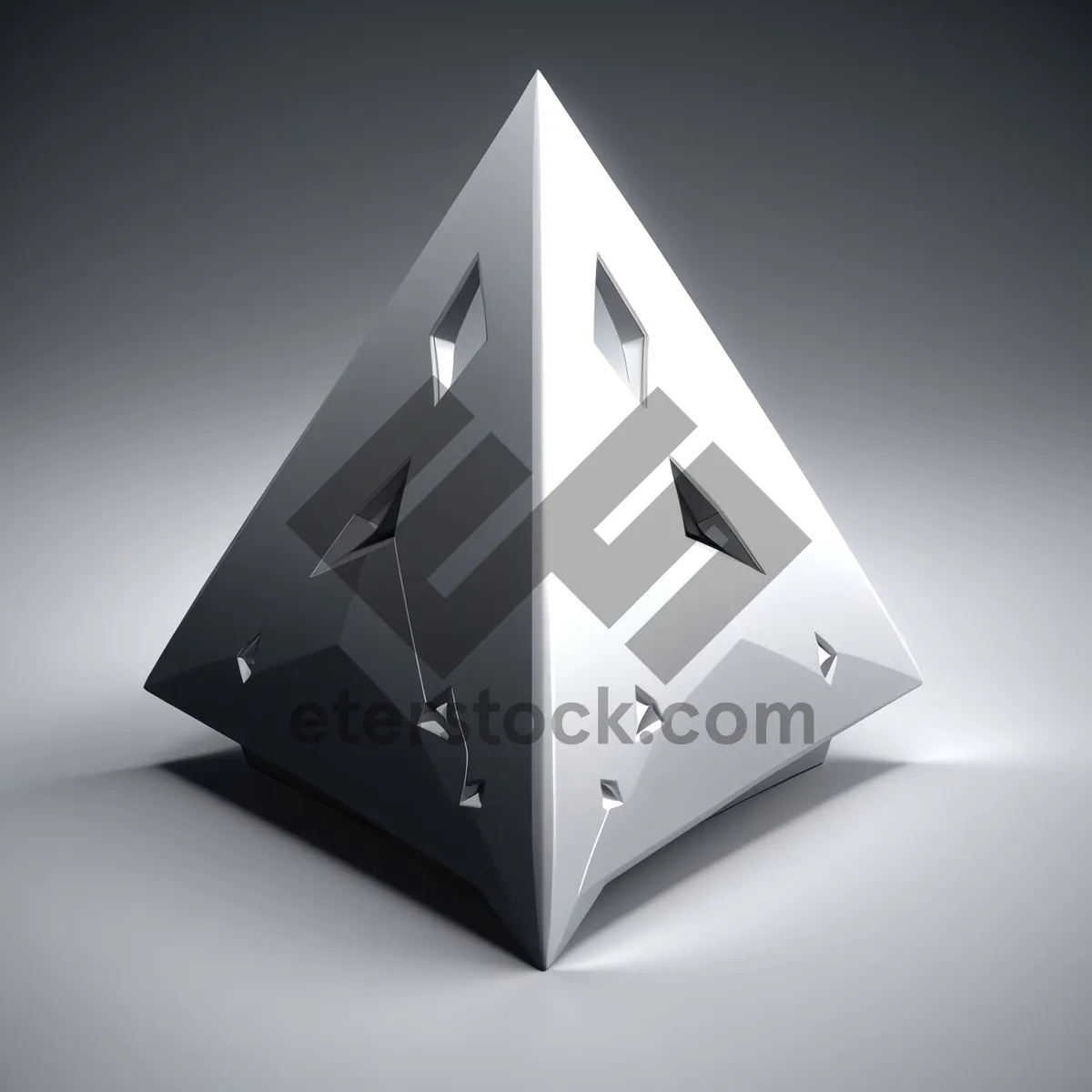 Picture of Pyramid Symbol Glass 3D Graphic Design