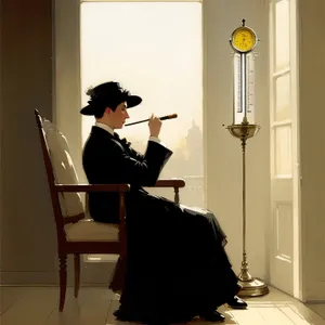 Music lesson with violin and flute in a vibrant room