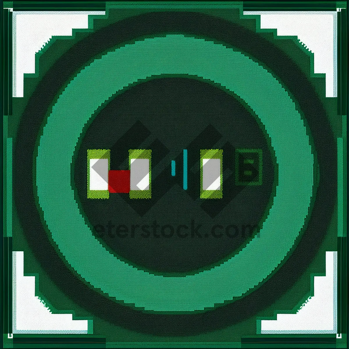 Picture of Digital Clock Icon - Timekeeping Symbol for Facilities