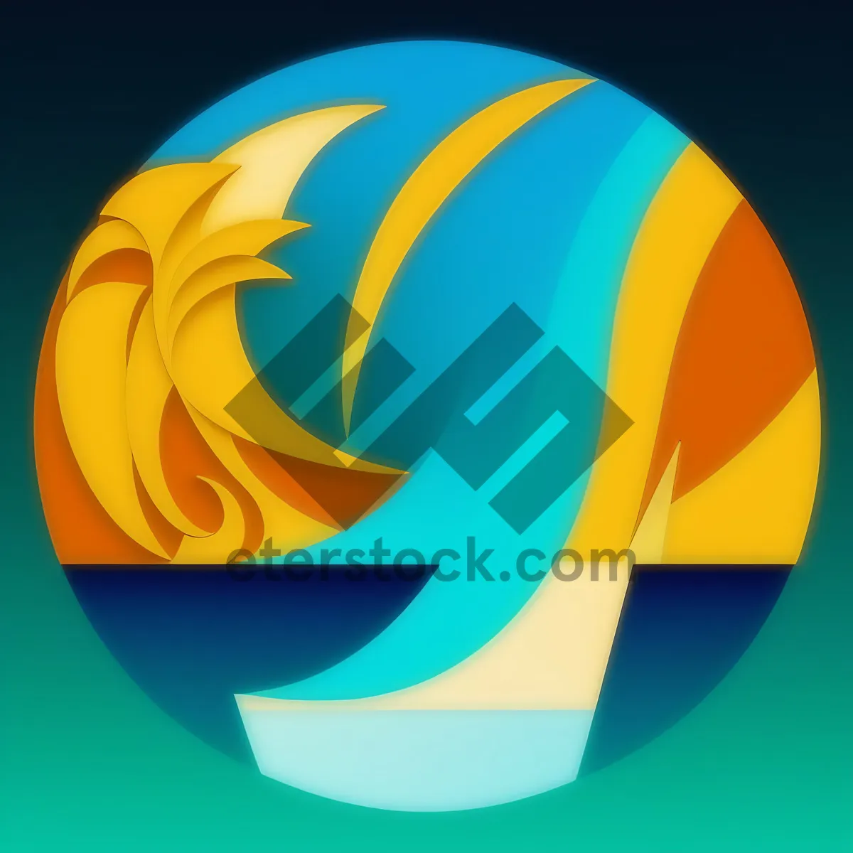 Picture of Round glass web button graphic symbol icon