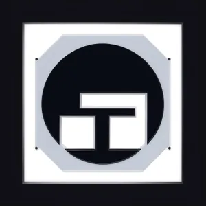 Modern Glossy Web Button with 3D Metallic Black Design