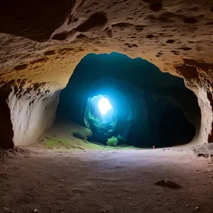 Serene Beauty: Majestic Hovel in Scenic Mountain Cave